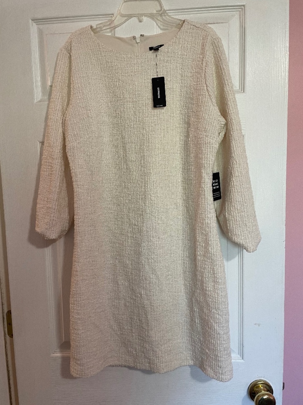 Express women's long sleeve dress size L